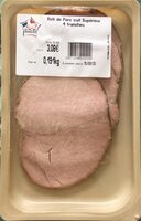 Rôti de porc cuit supérieur 4 tranches 191gr