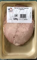 Rôti de porc cuit supérieur 4 tranches 204gr