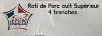 Roti de porc en tranches