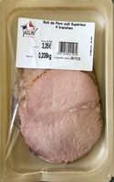 Rôti de porc cuit supérieur 4 tranches 208gr
