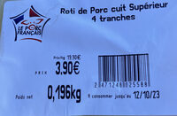 Superior cooked roast pork