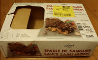 Épaule de sanglier sauce Saint Hubert