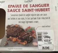 Epaule de Sanglier dauce Saint-Hubert
