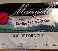 Roti de porc cuit