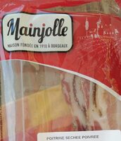 Poitrine de porc séchée poivrée