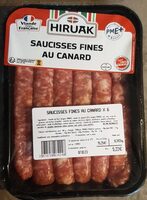 Saucisses fines au canard