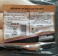 Boudin blanc au cognac x 3