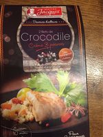 2 filets de crocodile Crème 3 poivres