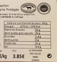 Roquefort AOP Papillon