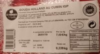 Gouda holland au cumin IGP