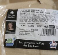 Terrine de campagne à l'ancienne, porc des blés noirs