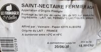 Saint-Nectaire Fermier AOP