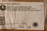 Raclette de Savoie IGP