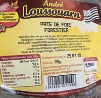 Paté de foie forestier