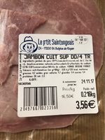 Jambon cuit superieur au sel marin