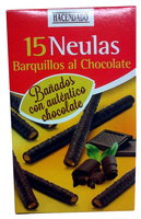 Neulas barquillos al chocolate