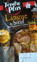 Langue de bœuf sauce piquante aux cornichons