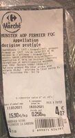 Munster AOC Fermier FQC