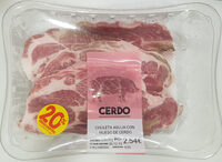 Chuleta aguja con hueso de cerdo