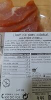 Llom de Porc Adobat amb Pebre Vermell