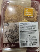 Pit de pollastre arrebossat amb pernil cuit i formatge
