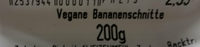 Vegane Bananenschnitte