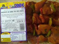 Brochettes de dinde tex mex halal