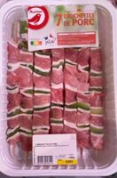 7 brochettes de porc