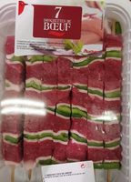 7 brochettes de bœuf