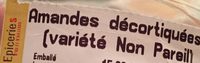 Amandes décortiquées