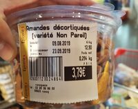 Amandes décortiquées