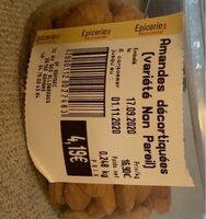 Amandes décortiquées