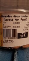 Amandes décortiquées