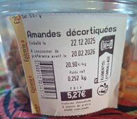 Amandes décortiquées