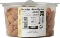 Amandes décortiquées