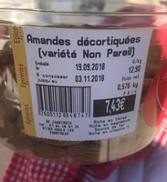 Amandes decortiquées