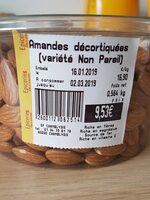 Amandes décortiquées nature