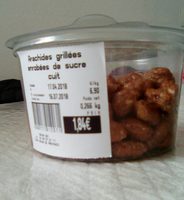 Arachides grillées enrobées de sucre cuit