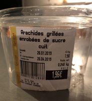 Arachides grillées enrobées de sucre cuit
