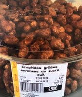 Arachides grillées enrobées de sucre cuit