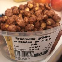 Arachides grillees enrobees de sucre cuit