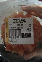 Papaye cube deshydratee