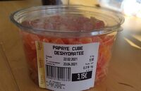 Papaye cube déshydratée