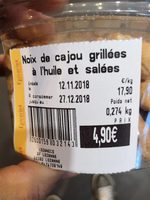 Noix de cajou grillées