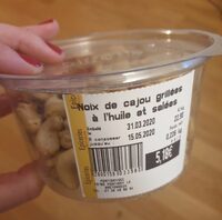 Noix de cajou grillées à l'huile et salées