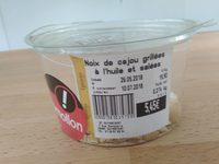 Noix de cajou grillées a l'huile et salées