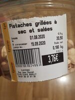 Pistaches grillées