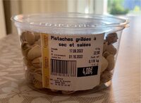 Pistaches grillées à sec et salées