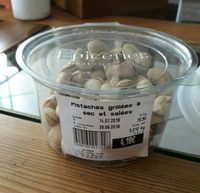 Pistaches grillées à sec et salées