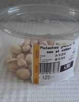 Pistache grillées à sec et salées